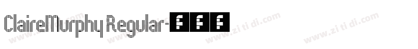 ClaireMurphy Regular字体转换